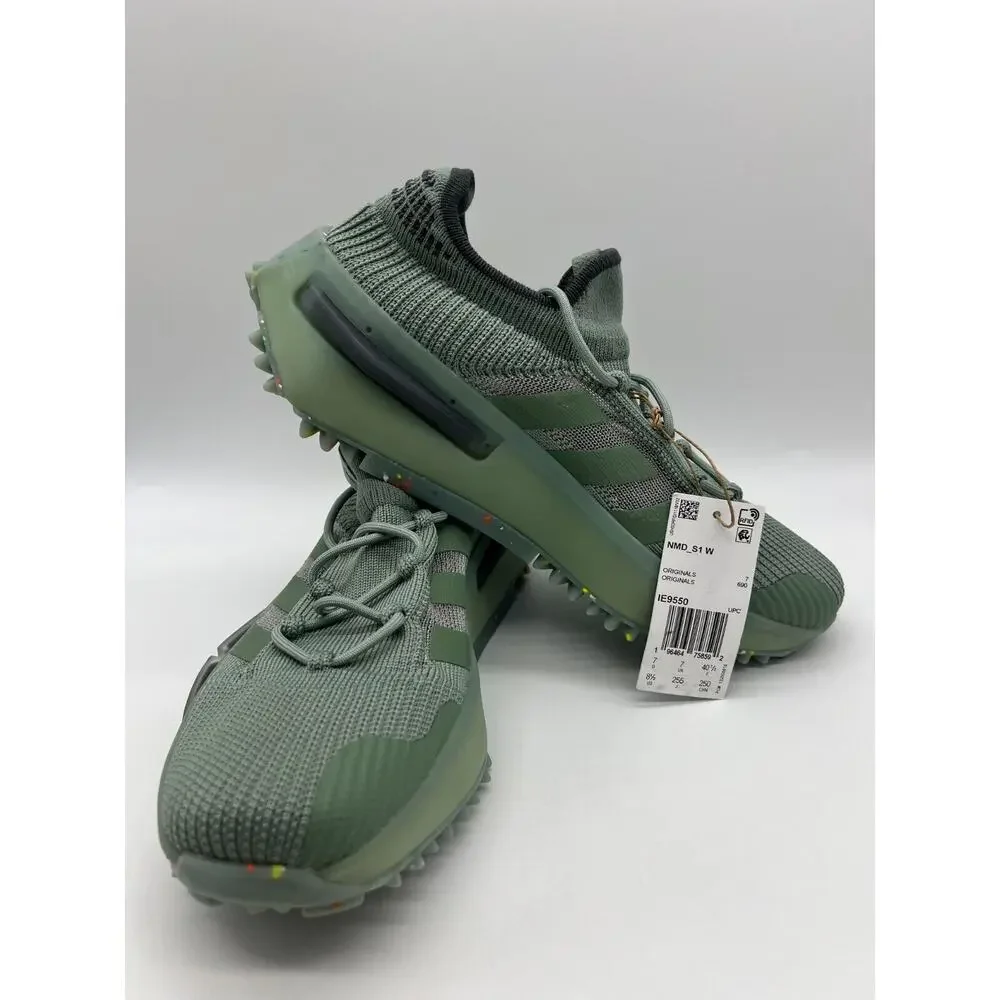 adidas Originals NMD_S1 Green Women's Shoes IE9550 Size 8.5 NEW